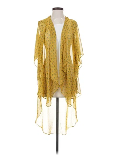 Pre-owned Double Zero Kimono In Yellow