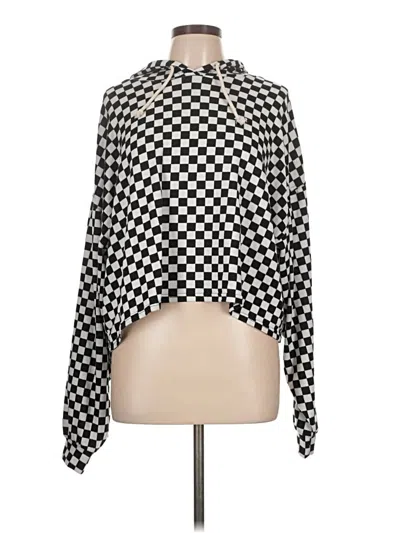 Pre-owned Double Zero Long Sleeve Blouse In Black