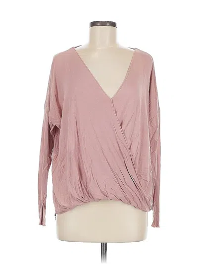 Pre-owned Double Zero Long Sleeve T-shirt In Pink