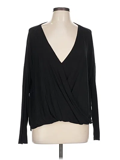 Pre-owned Double Zero Long Sleeve T-shirt In Black