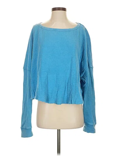 Pre-owned Double Zero Long Sleeve T-shirt In Blue