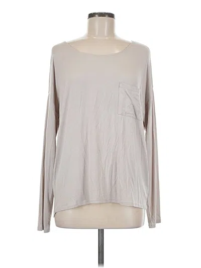 Double Zero Long Sleeve T-shirt In Brown