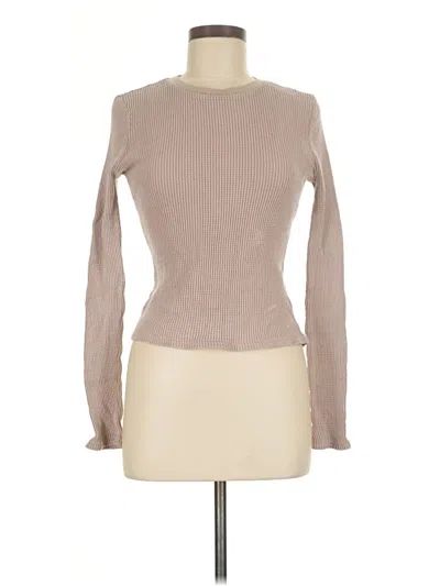 Pre-owned Double Zero Long Sleeve T-shirt In Brown