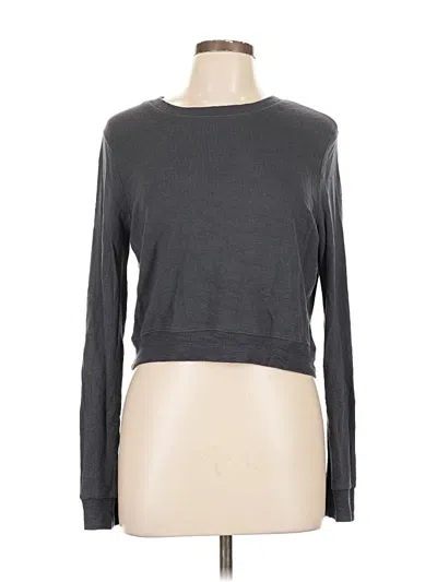 Pre-owned Double Zero Long Sleeve T-shirt In Gray