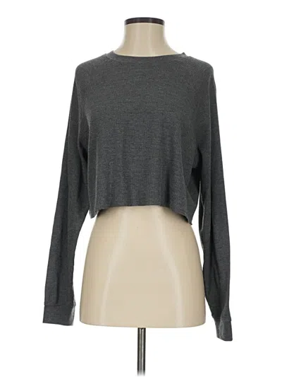 Pre-owned Double Zero Long Sleeve T-shirt In Gray