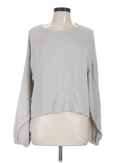 Pre-owned Double Zero Long Sleeve T-shirt In Gray