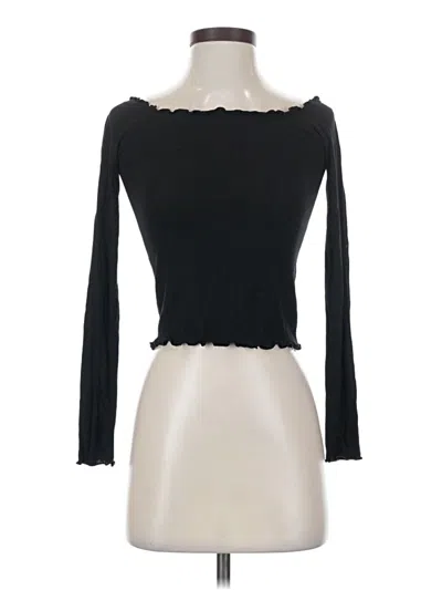 Pre-owned Double Zero Long Sleeve Turtleneck In Black