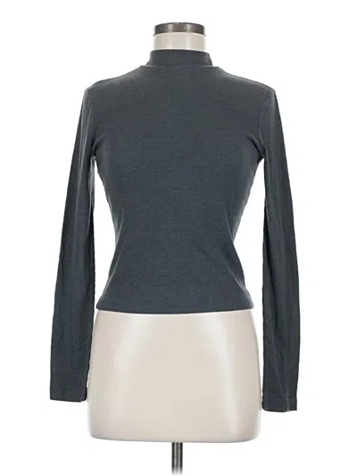 Pre-owned Double Zero Long Sleeve Turtleneck In Gray