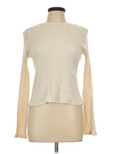 Pre-owned Double Zero Long Sleeve Turtleneck In Ivory
