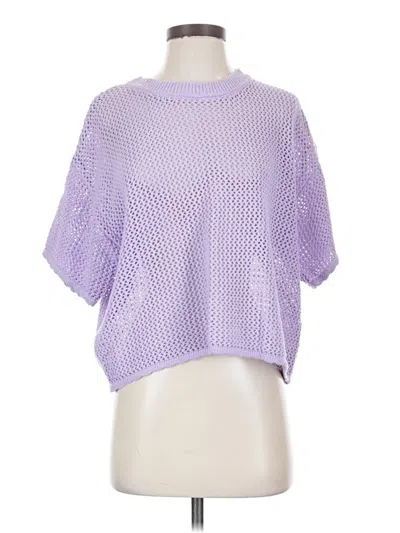 Pre-owned Double Zero Poncho In Purple