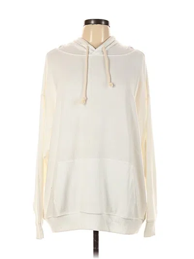 Pre-owned Double Zero Pullover Hoodie In White