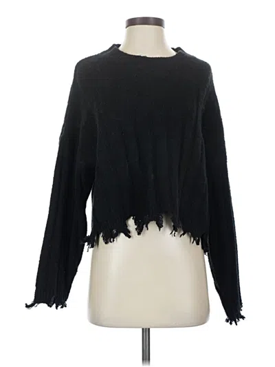 Pre-owned Double Zero Pullover Sweater In Black