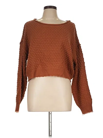 Pre-owned Double Zero Pullover Sweater In Brown