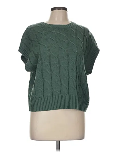 Pre-owned Double Zero Pullover Sweater In Green