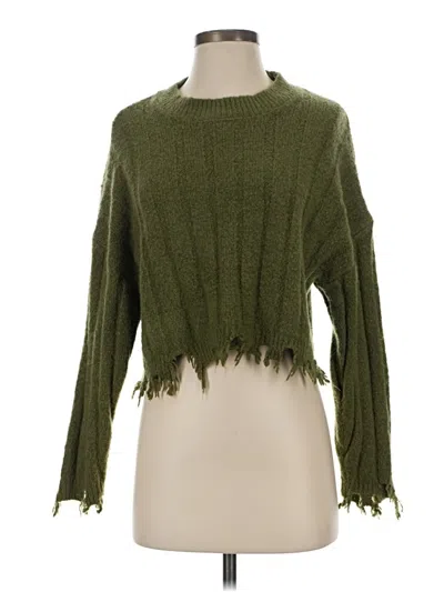 Pre-owned Double Zero Pullover Sweater In Green
