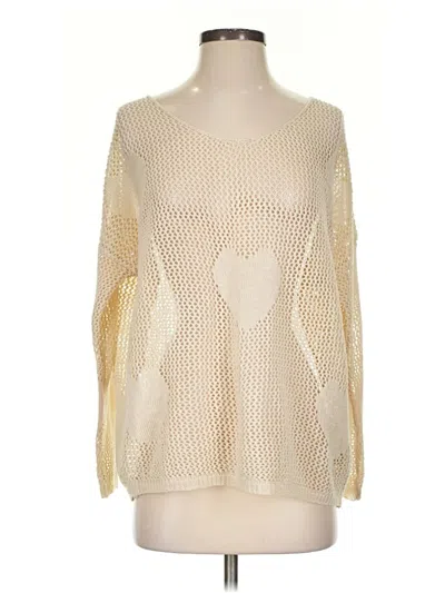 Pre-owned Double Zero Pullover Sweater In Ivory