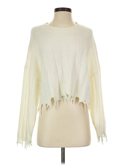 Pre-owned Double Zero Pullover Sweater In Ivory
