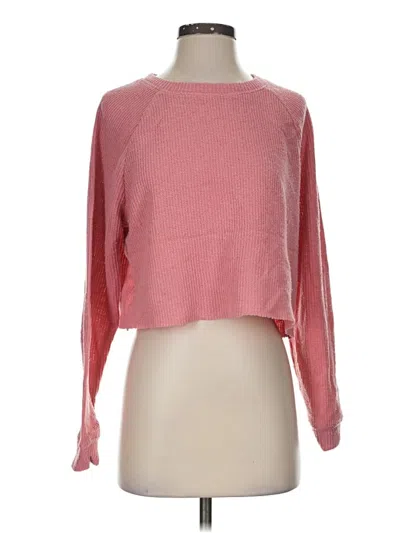 Pre-owned Double Zero Pullover Sweater In Pink