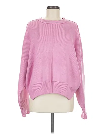 Pre-owned Double Zero Pullover Sweater In Pink