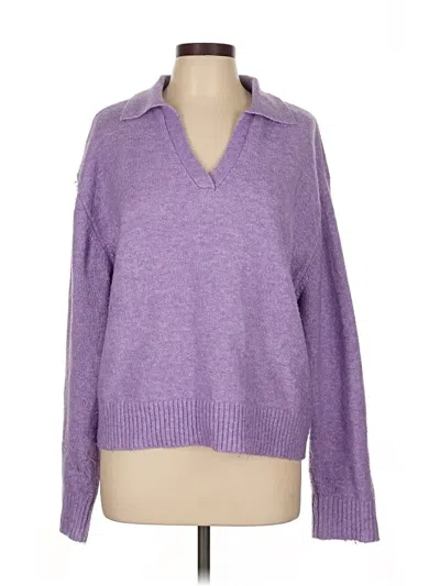 Pre-owned Double Zero Pullover Sweater In Purple