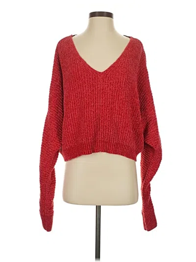 Pre-owned Double Zero Pullover Sweater In Red