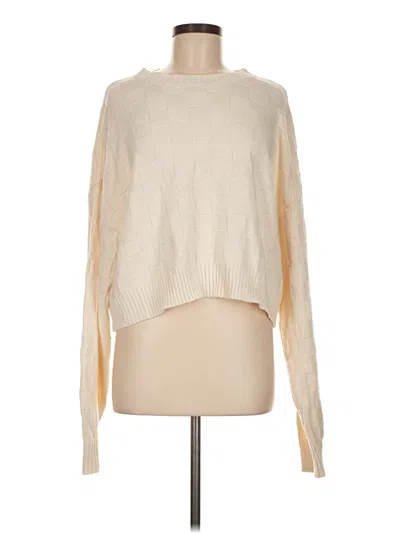 Pre-owned Double Zero Pullover Sweater In White