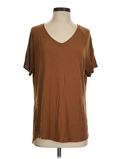 Pre-owned Double Zero Short Sleeve T-shirt In Brown