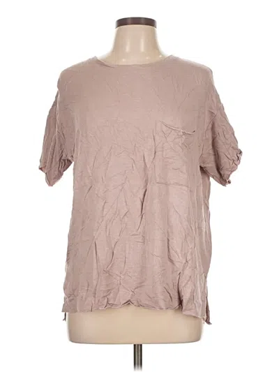 Pre-owned Double Zero Short Sleeve T-shirt In Brown