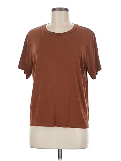 Pre-owned Double Zero Short Sleeve T-shirt In Brown