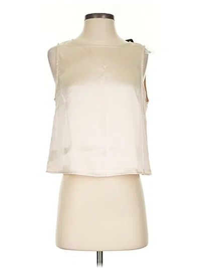 Pre-owned Double Zero Sleeveless Blouse In Ivory