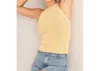 Double Zero Sleeveless Halter Top In Caffe Latte In Multi