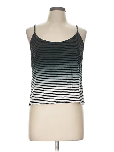 Pre-owned Double Zero Sleeveless Top Green Halter Neckline Tops