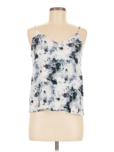 Pre-owned Double Zero Sleeveless Top White Halter Neckline Tops