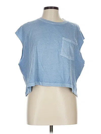 Pre-owned Double Zero Sleeveless T-shirt In Blue