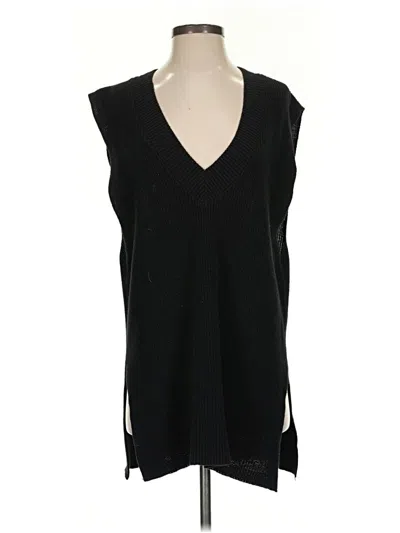 Pre-owned Double Zero Sweater Vest In Black
