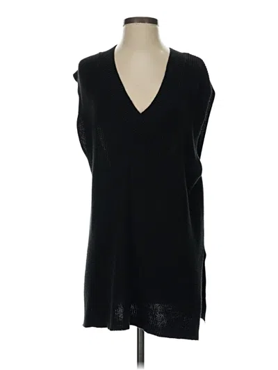 Pre-owned Double Zero Sweater Vest In Black