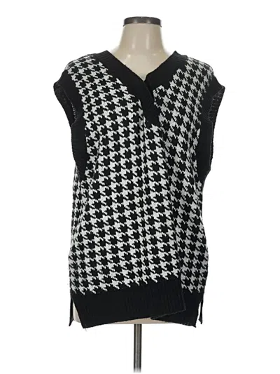Pre-owned Double Zero Sweater Vest In Black