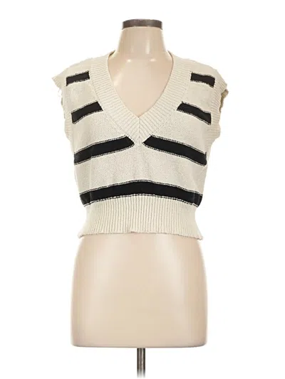 Pre-owned Double Zero Sweater Vest In White