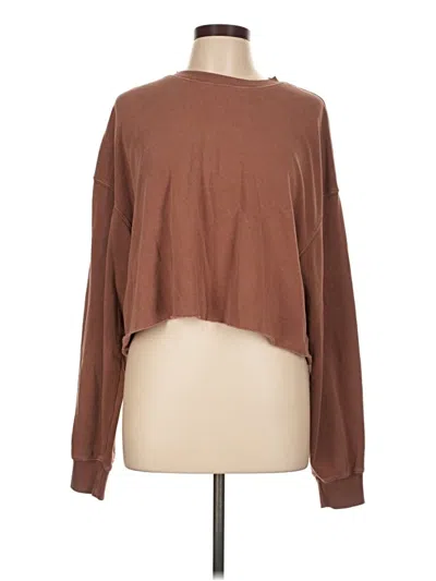 Pre-owned Double Zero Sweatshirt In Brown