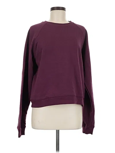 Pre-owned Double Zero Sweatshirt In Burgundy