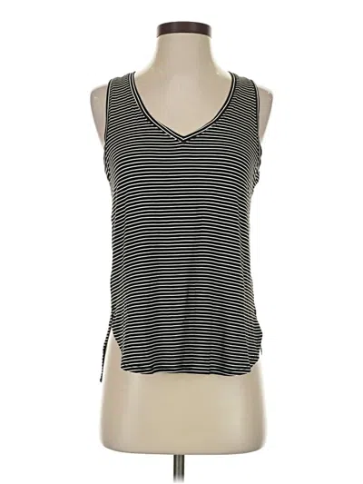 Pre-owned Double Zero Tank Top Black Plunge Neckline Tops