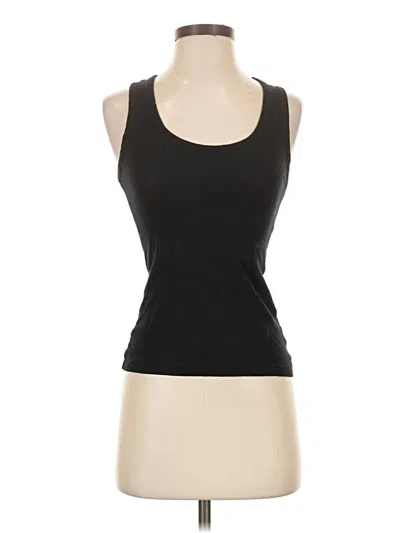 Pre-owned Double Zero Tank Top Black Strapless Neckline Tops