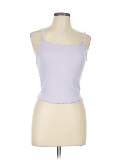 Pre-owned Double Zero Tank Top Purple Sweetheart Neckline Tops