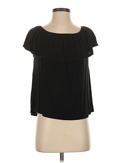 Pre-owned Double Zero Tube Top Black Strapless Neckline Tops