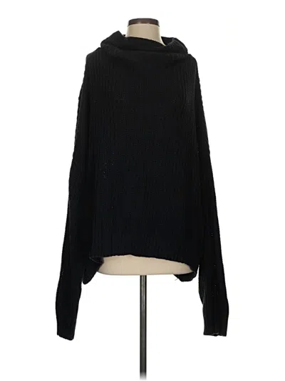 Pre-owned Double Zero Turtleneck Sweater In Black