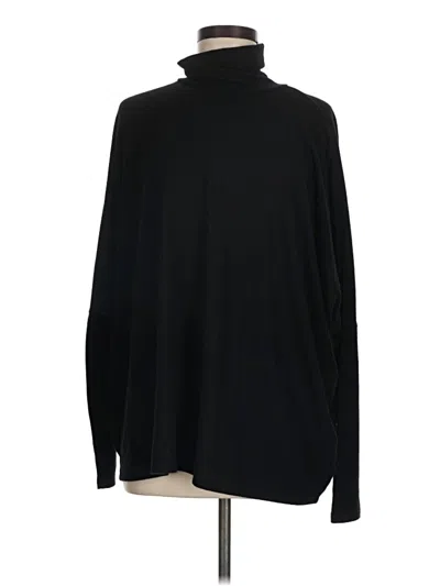 Pre-owned Double Zero Turtleneck Sweater In Black