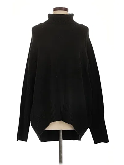Pre-owned Double Zero Turtleneck Sweater In Black