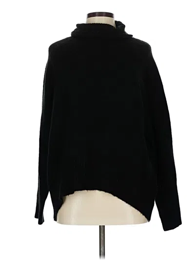 Pre-owned Double Zero Turtleneck Sweater In Black