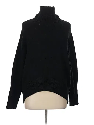 Pre-owned Double Zero Turtleneck Sweater In Black