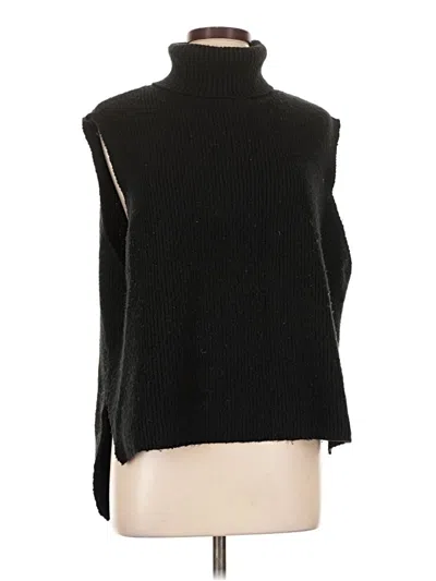 Pre-owned Double Zero Turtleneck Sweater In Black